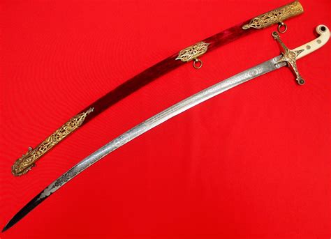 VERY RARE PRE FEDERATION COLONY OF VICTORIA 1862 DATED OFFICER’S PRESENTATION MAMELUKE SWORD ...