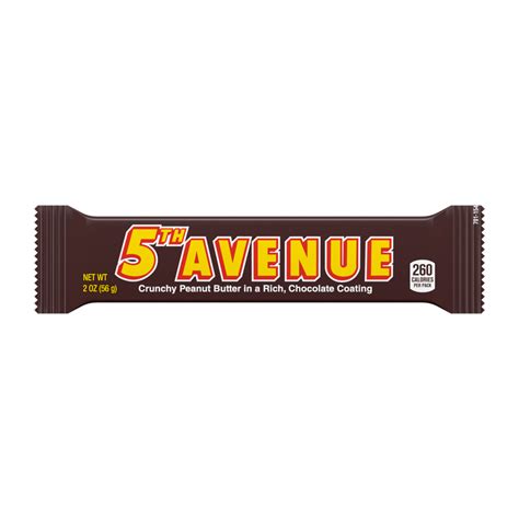 5TH AVENUE Crunchy Peanut Butter in Chocolate Candy Bar, 2 oz