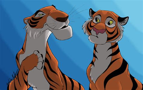 Rajah and Shere Khan by TheRaineDrop on DeviantArt