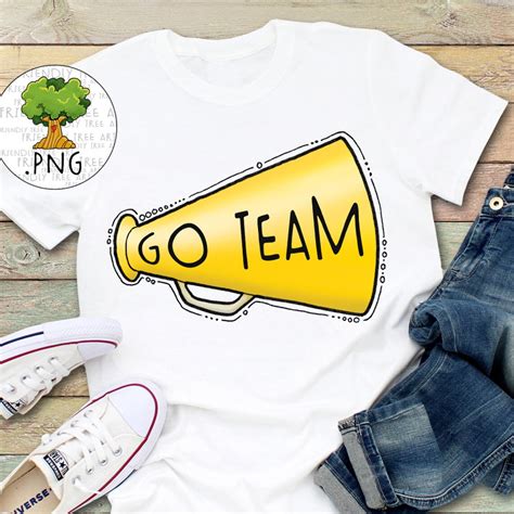 Cheer Go Team PNG Cheer Sublimation PNG Yellow Cheer Go - Etsy