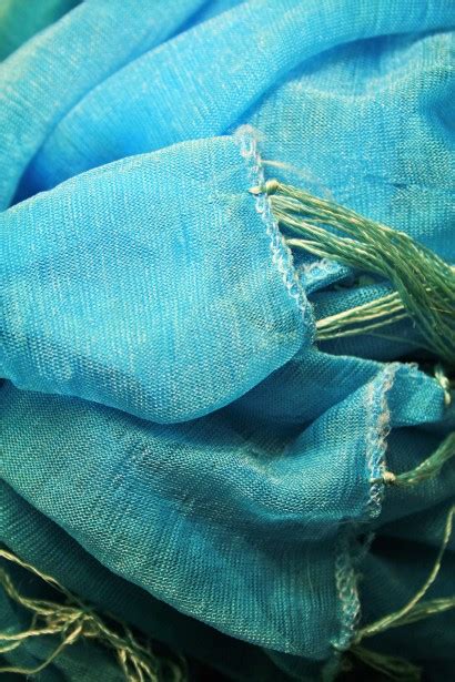 Turquoise Scarf Folds Free Stock Photo - Public Domain Pictures
