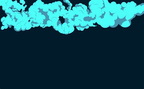 Smoke explosion animation of an explosion with comic flying clouds. Set of isolated vector ...