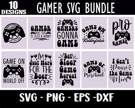 Gamer Svg, Gamer Svg Bundle, Gaming Svg Bundle, Funny Gamer Sayings Svg, Gamer Quotes Svg, Video ...