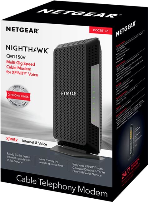 Customer Reviews: NETGEAR Nighthawk 32 x 8 DOCSIS 3.1 Voice Cable Modem ...