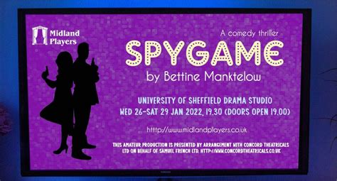 Midland Players’ Spygame – 28 January 2022, University of Sheffield ...