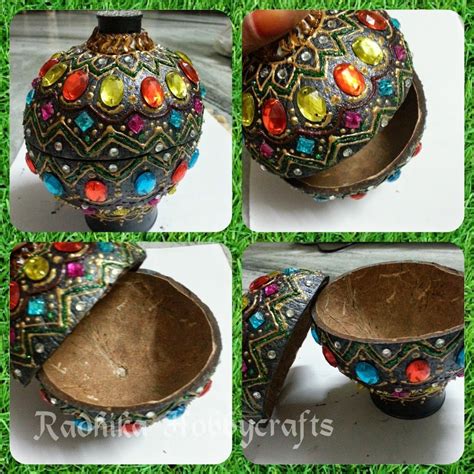 Hobby Crafts :): Coconut Shell Box | Coconut shell crafts, Shell crafts diy, Shell crafts