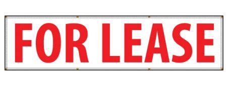 Buy our "For Lease" banner from Signs World Wide