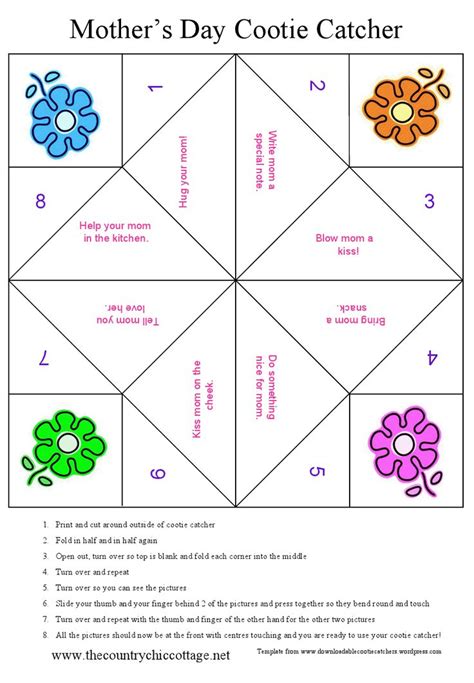 Free Printable Chatterbox Template - Nisma.Info