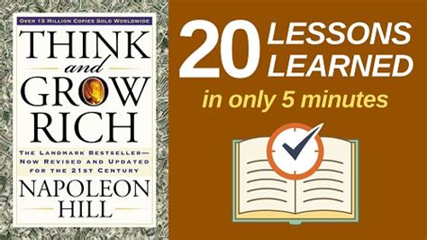 Think and Grow Rich Summary (5 Minutes): 20 Lessons Learned & PDF