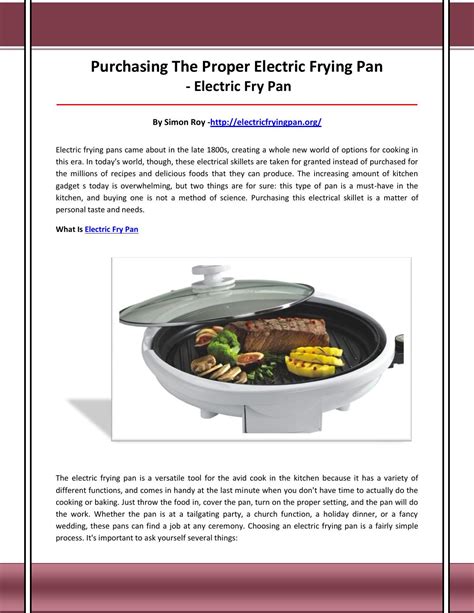 Electric fry pan by yuerejfd - Issuu