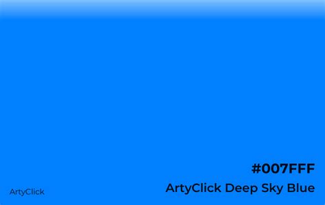 ArtyClick Deep Sky Blue Color | ArtyClick