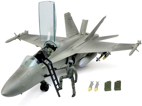 Click N’ Play Military Air Force F/A 18 Super Hornet Fighter Jet, 16 ...