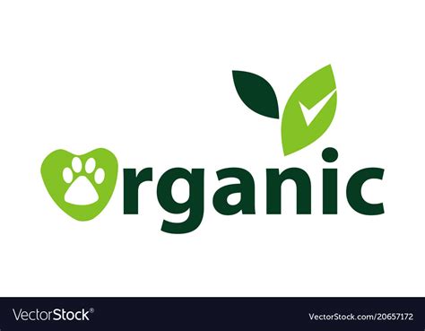 Organic pet food Royalty Free Vector Image - VectorStock