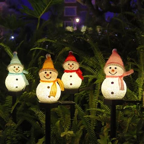 Waterproof solar snowman lamp – newintops