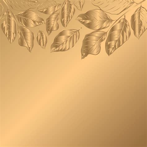 vector wallpaper gold leaf pattern 16970406 Vector Art at Vecteezy