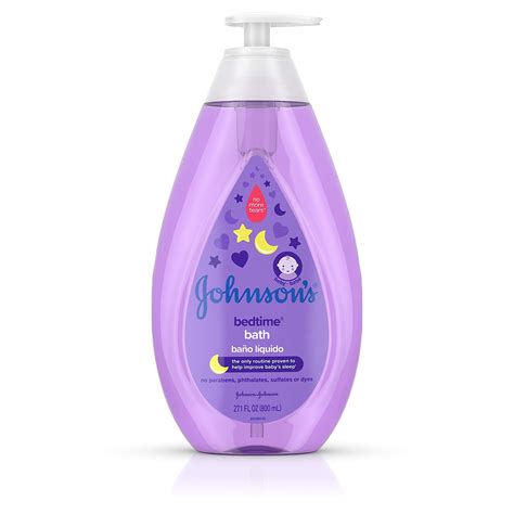 Johnson's Bedtime Baby Bath with Soothing NaturalCalm Aromas, Hypoallergenic & Tear Free Formula ...