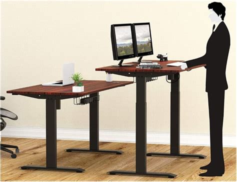 SHW 55-Inch Large Electric Height Adjustable Computer Desk – SHW Desks ...