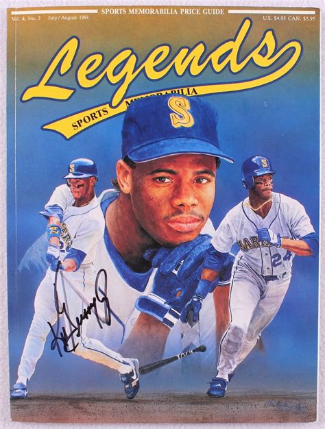 Ken Griffey Jr. Signed Mariners Legends Sports Memorabilia Magazine ...