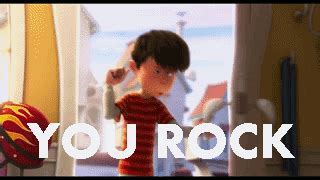 You Rock Cute Cartoon Stone GIF | GIFDB.com