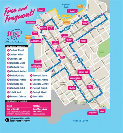 Map Of Duval Street Key West Florida - Free Printable Maps