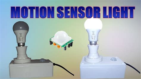 How To Make Motion Sensor Light Homemade - YouTube