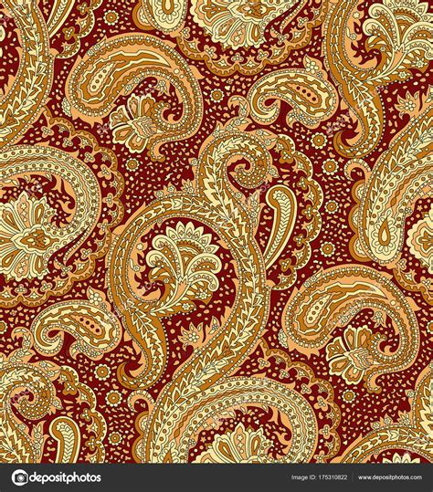 Seamless Traditional Indian Paisley Pattern — Stock Photo © malkani ...