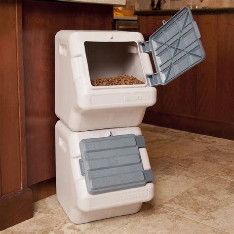 Bergan Stackable Pet Food Storage Bins • Cabinet Ideas