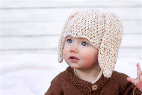 Free Crochet Bunny Hat Pattern (Newborn-Toddler) - Make & Do Crew