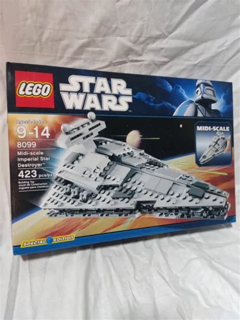 LEGO 8099 STAR Wars: Midi-scale Imperial Star Destroyer NIB Retired Set ...