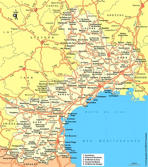 Map of Languedoc-Roussillon. #Belvedere #Quarante #Herault #Languedoc ...