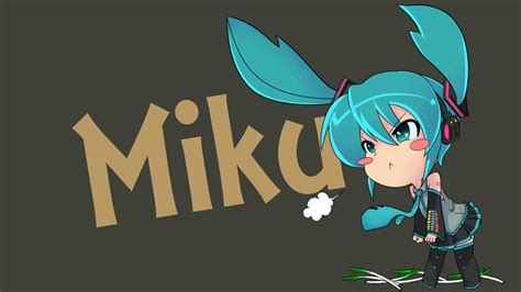 Hatsune Miku Chibi Wallpaper - WallpaperSafari