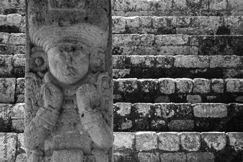 Copan ruins in the archeological site, Copan Ruinas, Honduras, Central ...