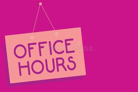 Office Hours Stock Illustrations – 7,018 Office Hours Stock ...