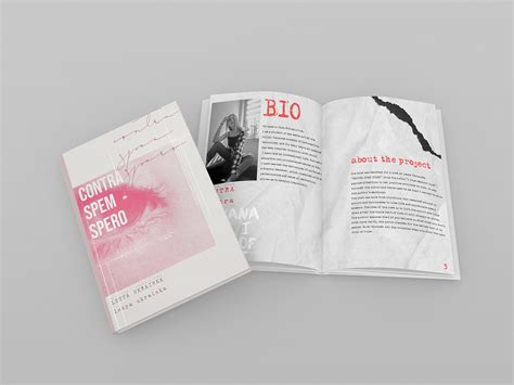 Experimental book on Behance