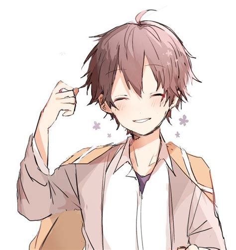 あいろ on Twitter | Brown hair anime boy, Anime brown hair, Anime child