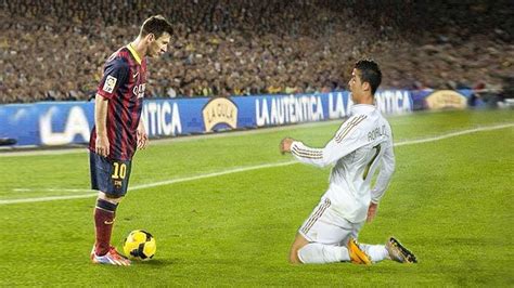 Ronaldo Dribbling Messi