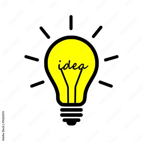 Light bulb, idea vector de Stock | Adobe Stock