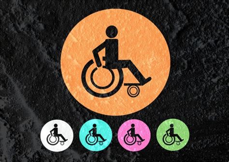 Restrooms For Wheelchair Handicap Icon Free Stock Photo - Public Domain Pictures