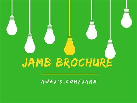 JAMB Brochure 2023/24 (For Faculties/Institutions -PDF Download)