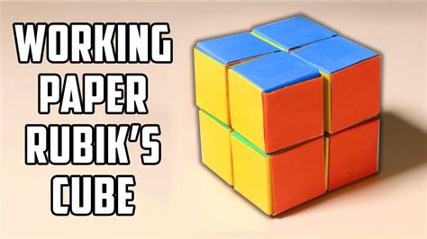 Papercraft Paper Rubik's Cube Template : How To Make A Working Rubik S Cube Out Of Paper Youtube ...