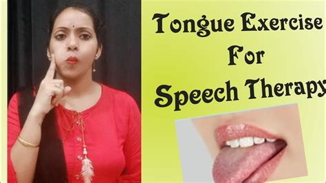 Tongue Exercise for Speech Therapy | Tongue Exercise for clear speech ...