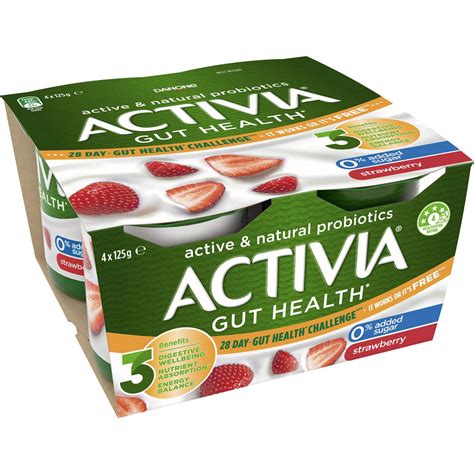 Calories in Danone Activia Yoghurt Strawberry calcount