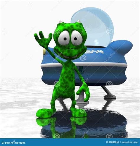 Cartoon Alien Character Royalty Free Stock Photo - Image: 10886865