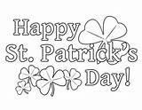 Happy Saint Patricks Day 1 Coloring Page  Free Printable sketch template