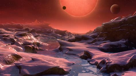 Trappist-1 - Artist Rendition of the New Habital Planet's Surface : r ...