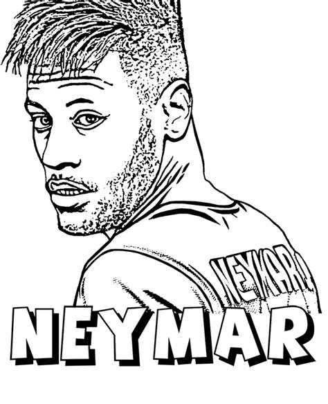 neymar - Topcoloringpages.net - free coloring pages