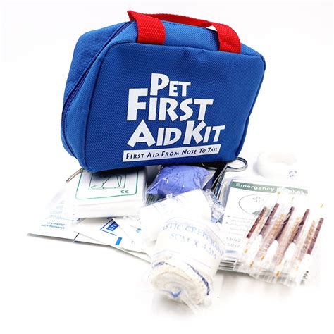 BearHoHo Pets First Aid Kits Handy Bag for Home Outdoor Travel Camping Hiking 25 Pieces Blue ...