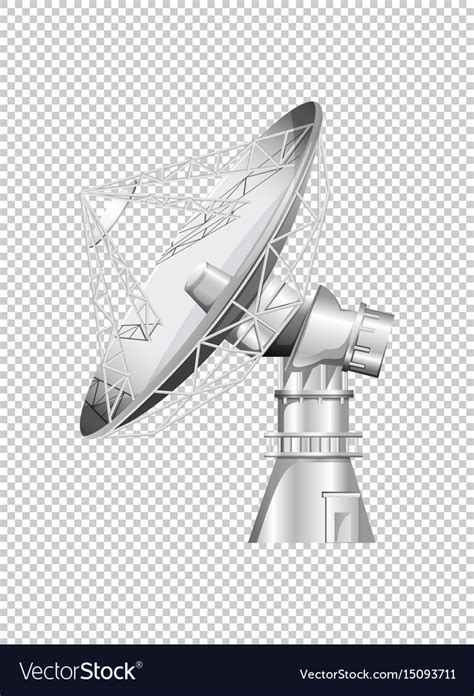 Satellite dish on transparent background Vector Image