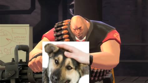 TF2 Heavy | Dog Petting Photoshops | Know Your Meme