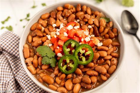 Crock Pot Pinto Beans Recipe - Eating on a Dime